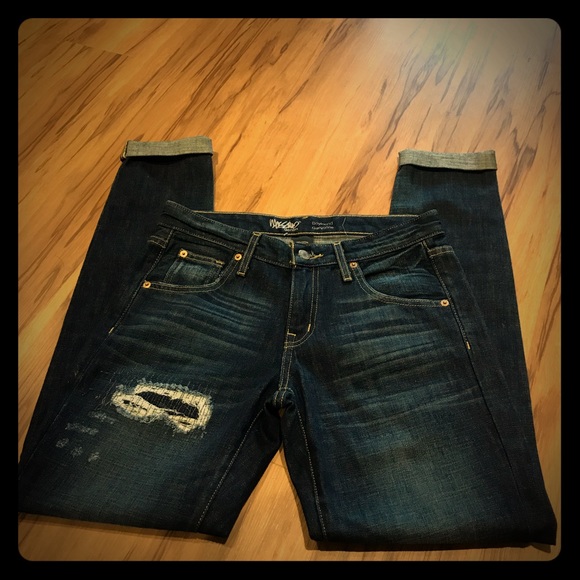 Mossimo Supply Co. Denim - Mossimo Womens Distressed Boyfriend Jeans 00/24